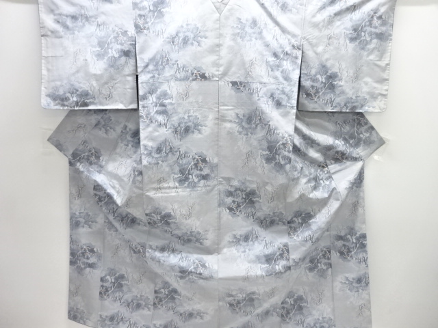 JAPANESE KIMONO / OSHIMA TSUMUGI / WOVEN TREES